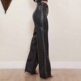 Luxe Pearl Vegan Leather Pants