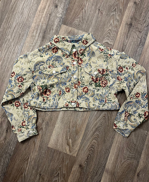 Hazel Jacquard Crop Jacket