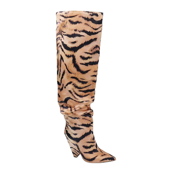 Tiger Knee High Boots