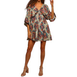 Autumn Bloom Babydoll Dress