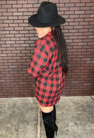 Plaid Leisure Dress