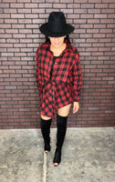 Plaid Leisure Dress