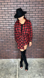 Plaid Leisure Dress